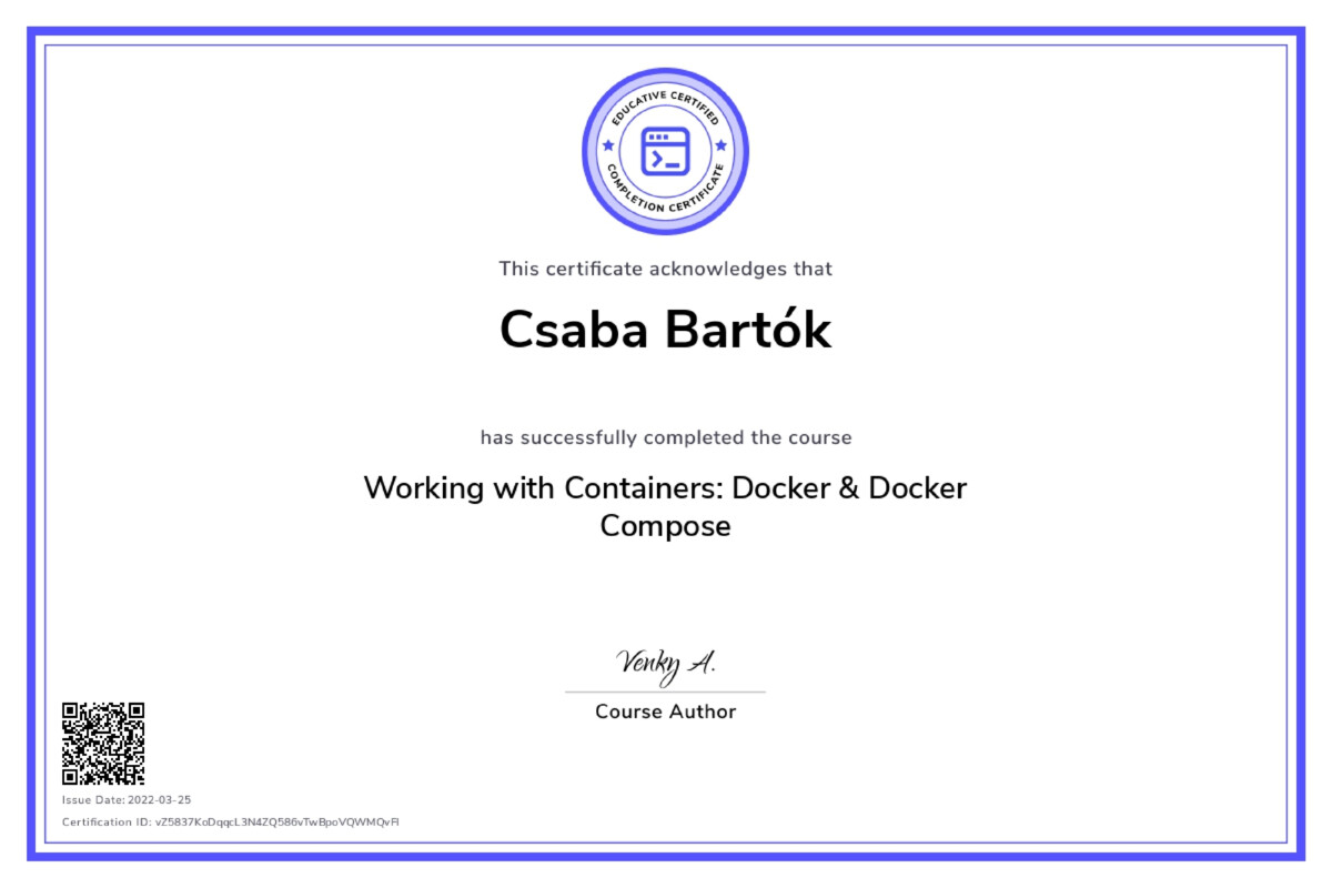 Working with Containers: Docker & Docker Compose