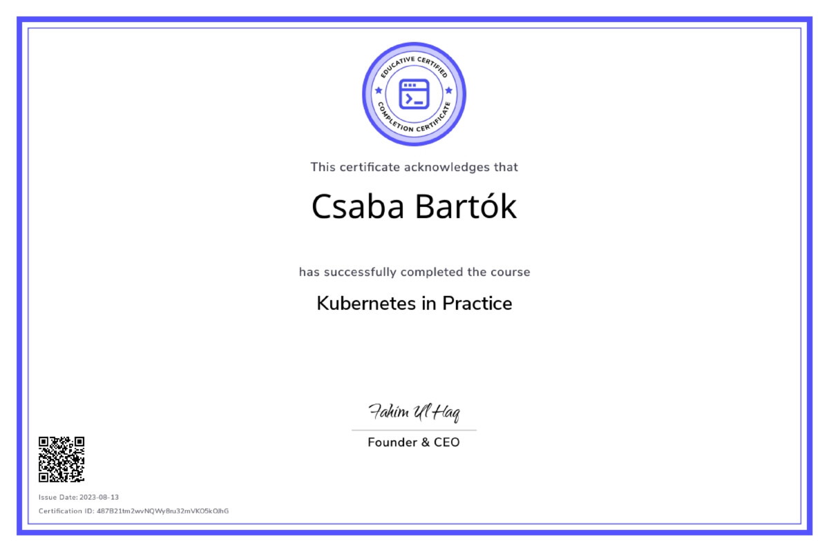 Kubernetes in Practice